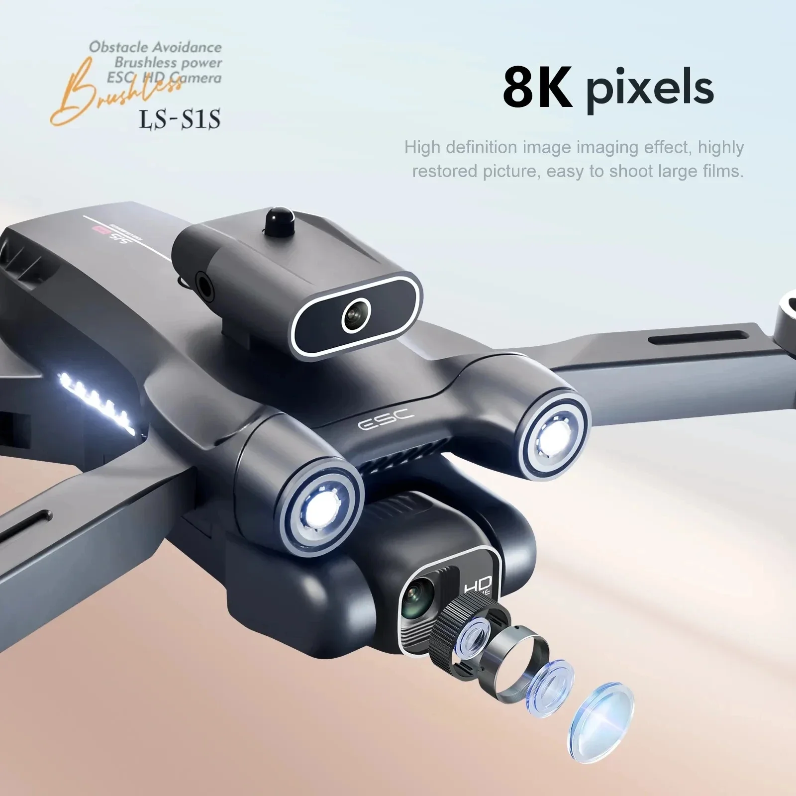 New S1S 5G GPS Drone Camera 8K - Drone Lidar ulasan dan harga